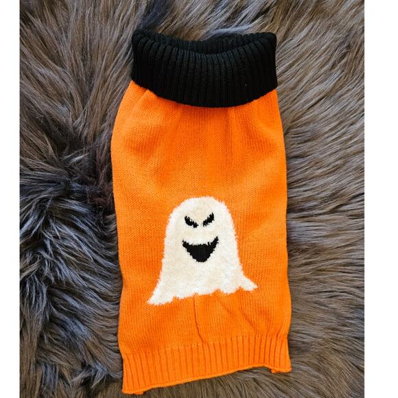 Halloween Ghost Dog Sweater sz M - Picture 1 of 3